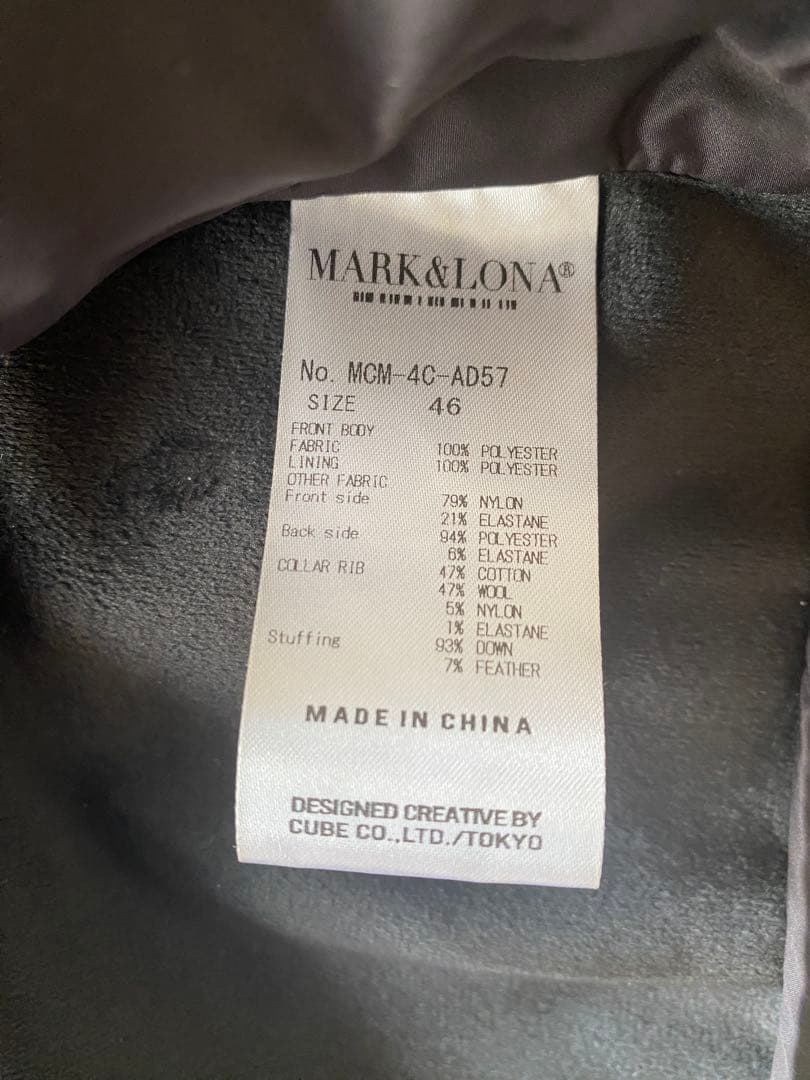 マークアンドロナ MARKALONA ダウンジャケット ブラック