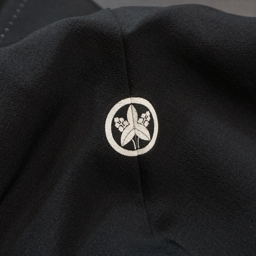 LLサイズ　170cm　金彩刺繍　総刺繍　正絹黒留袖　a845