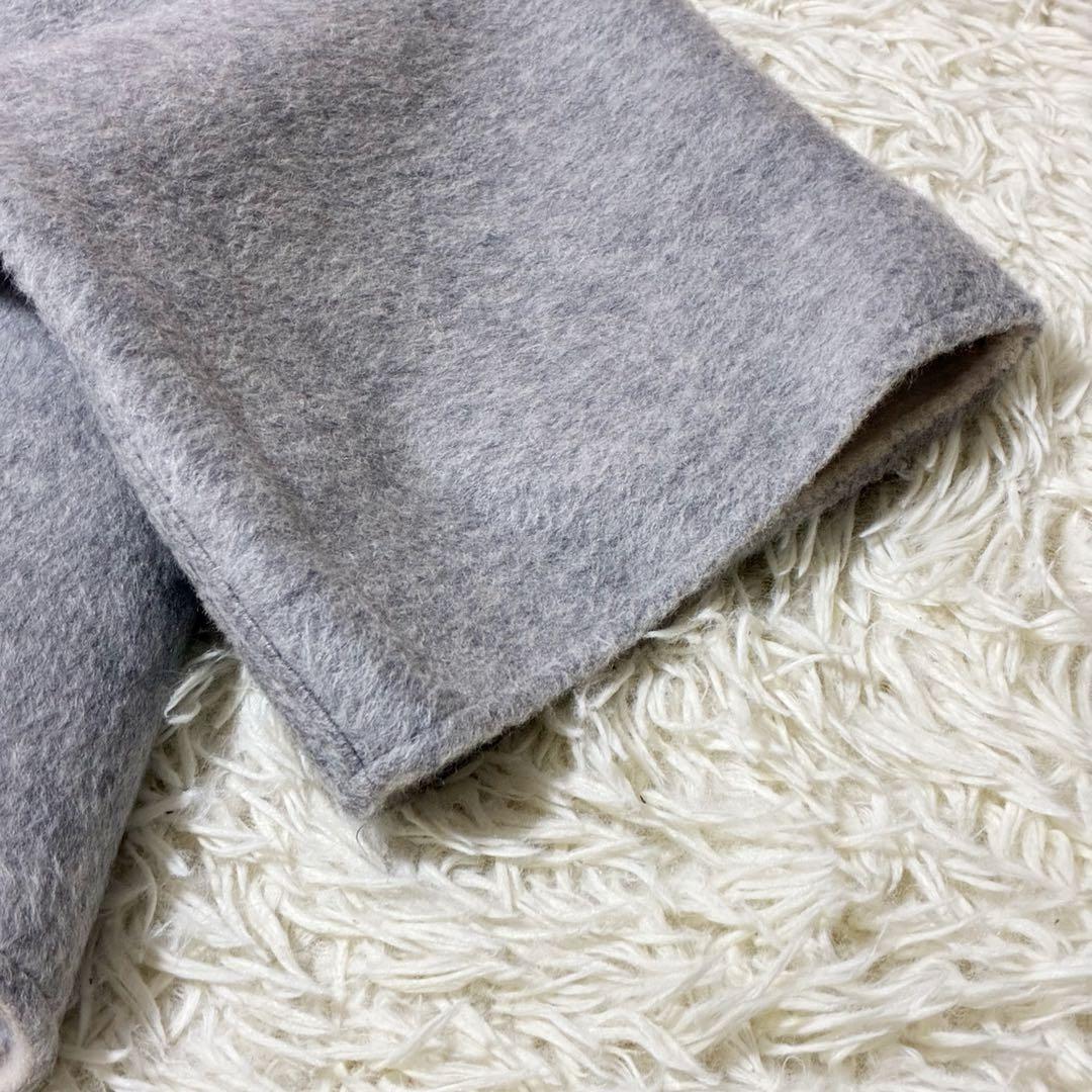 【美品】✨ RISLEY リズレー　ウールリバーシブルポンチョ