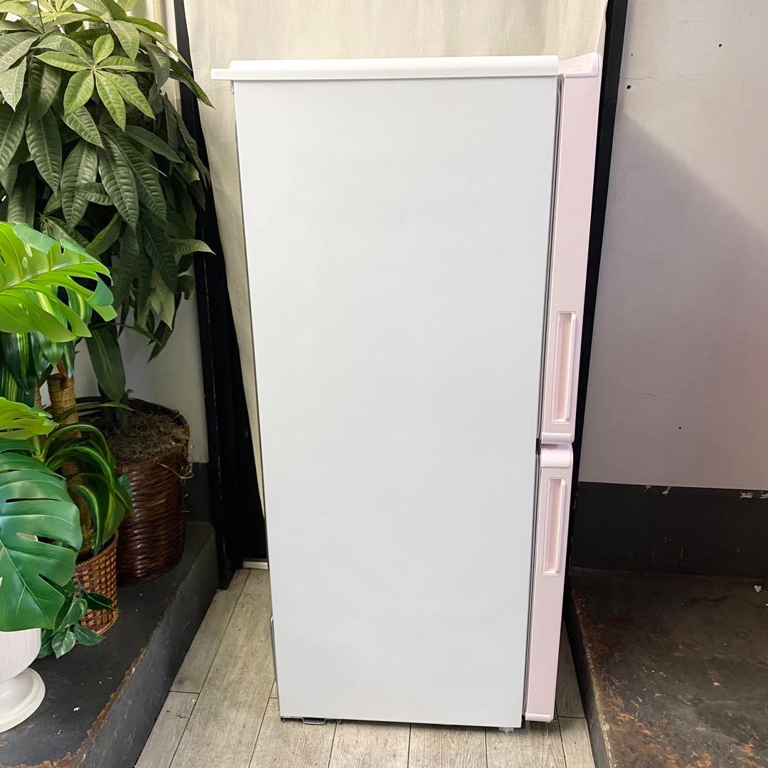 ピンクと白のツートンが可愛い♪ちょっぴり大きめ148L！2ドア冷凍冷蔵庫