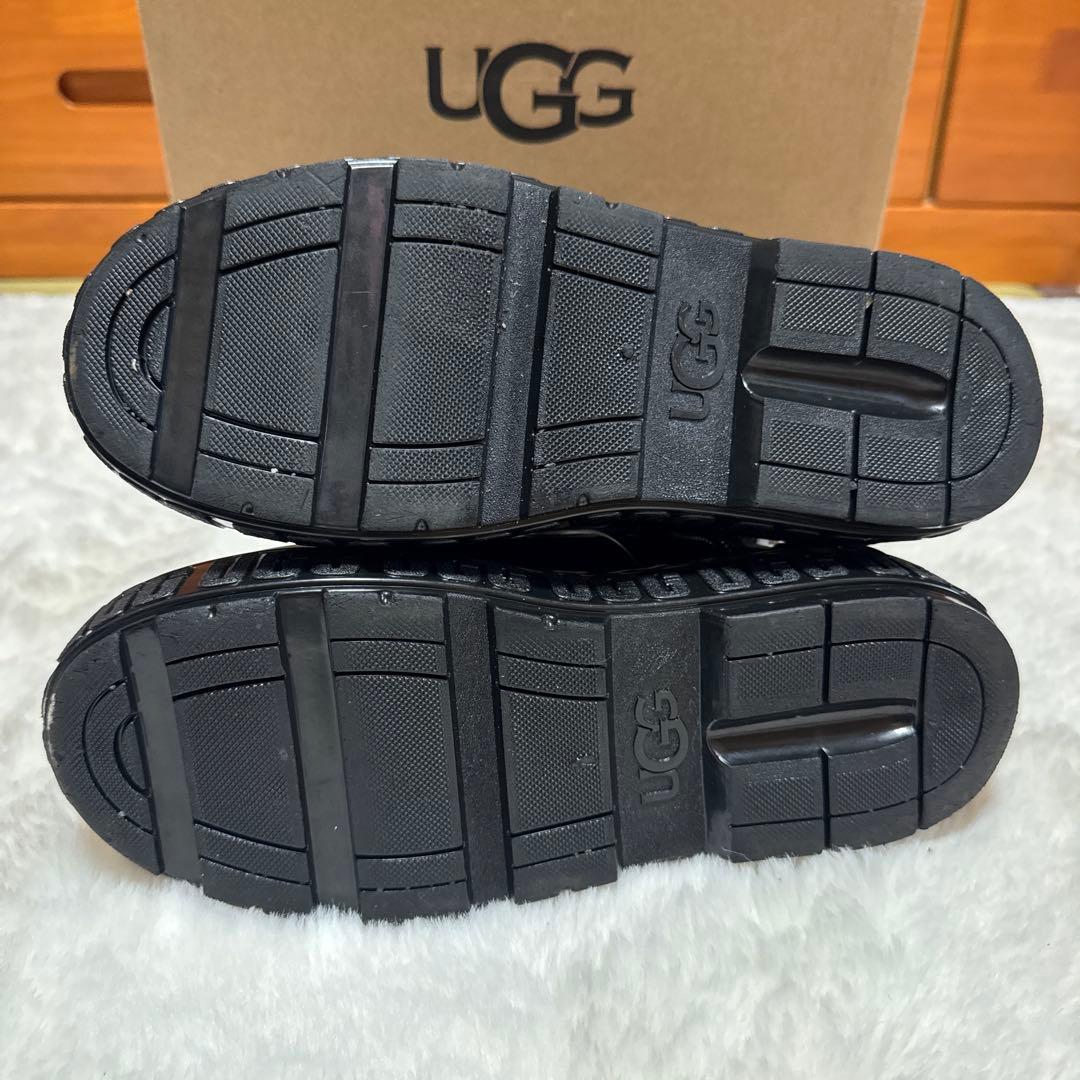 UGG アグ　ブーツ　レインブーツ　ブラック　25cm
