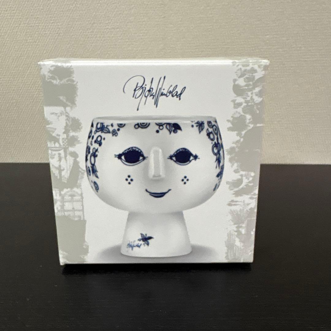 【新品】ビヨンヴィンブラッド　Jiliane　ブルー　フラワーポット　箱付き