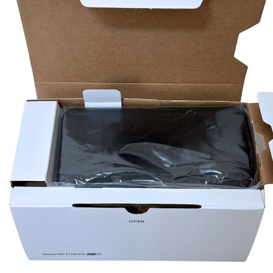 新品未使用Speed Wi-Fi Dock 5G 01初期フィルム付・付属品完備