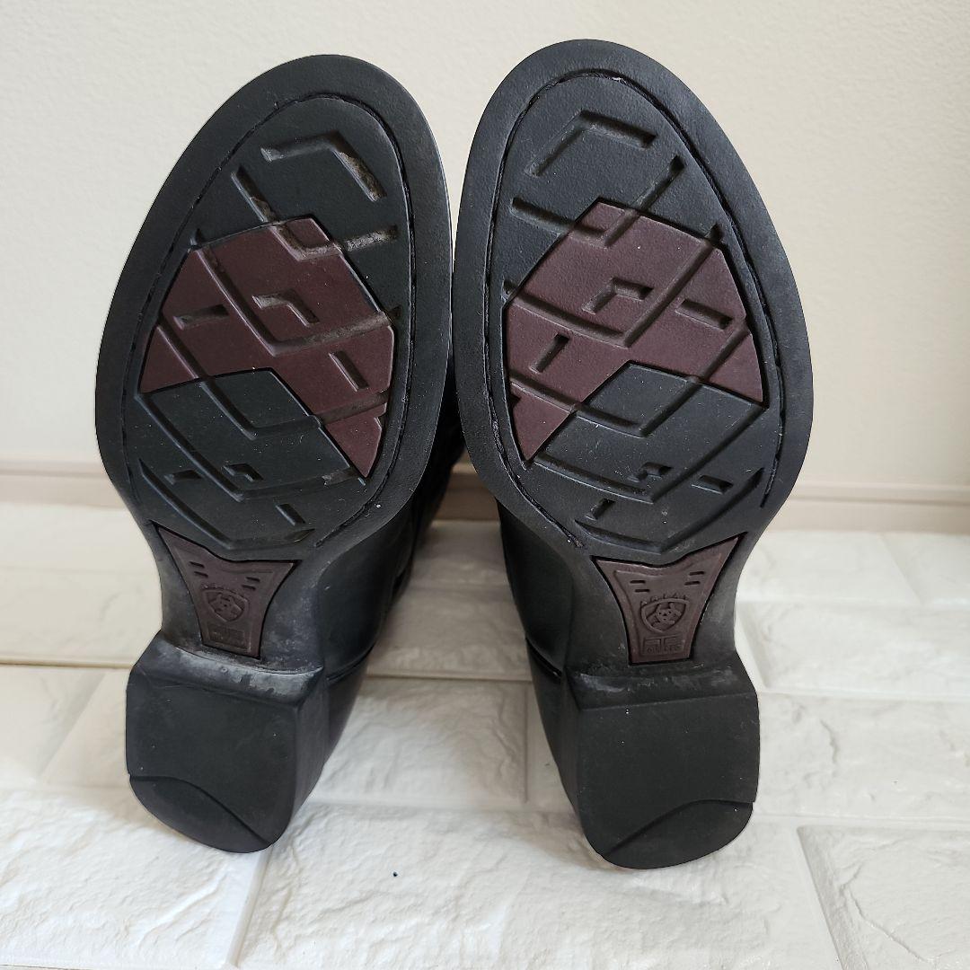 【美品】ARIAT ブラックレザー ウエスタンブーツ　Y2K