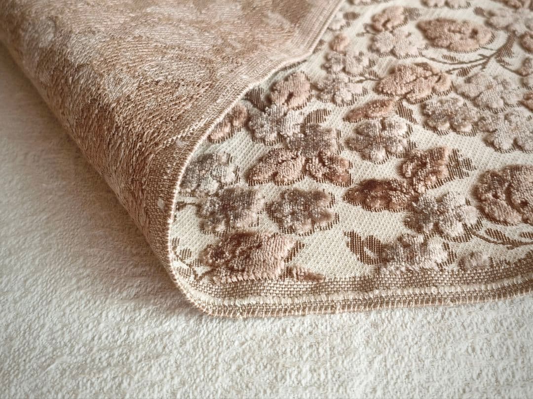 * vintage textile ❀ ふんわり お花柄 テキスタイル