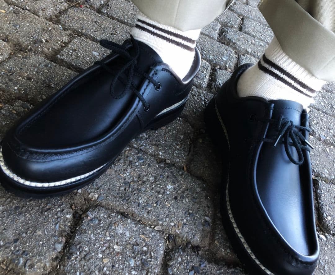 Eigerace 中森商店 アイガーエイス チロリアン シューズ Black