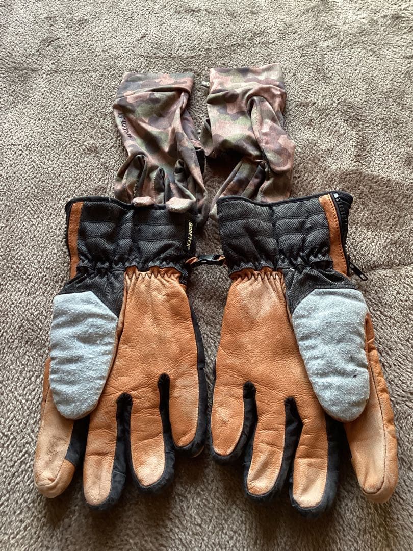 SIMSＸxnixメンズXLスノボウェアスキーウェア手袋インナーパットセット