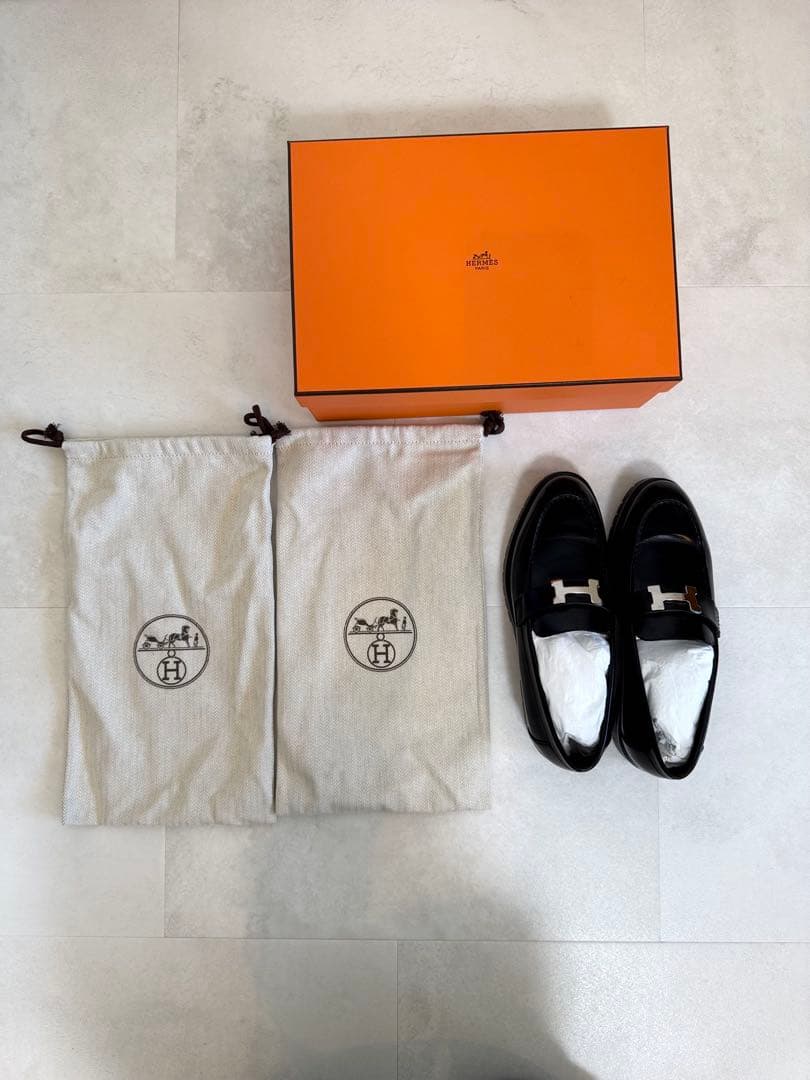 【美品】HERMES エルメス モカシン 〈フォーブル〉 36 1/2