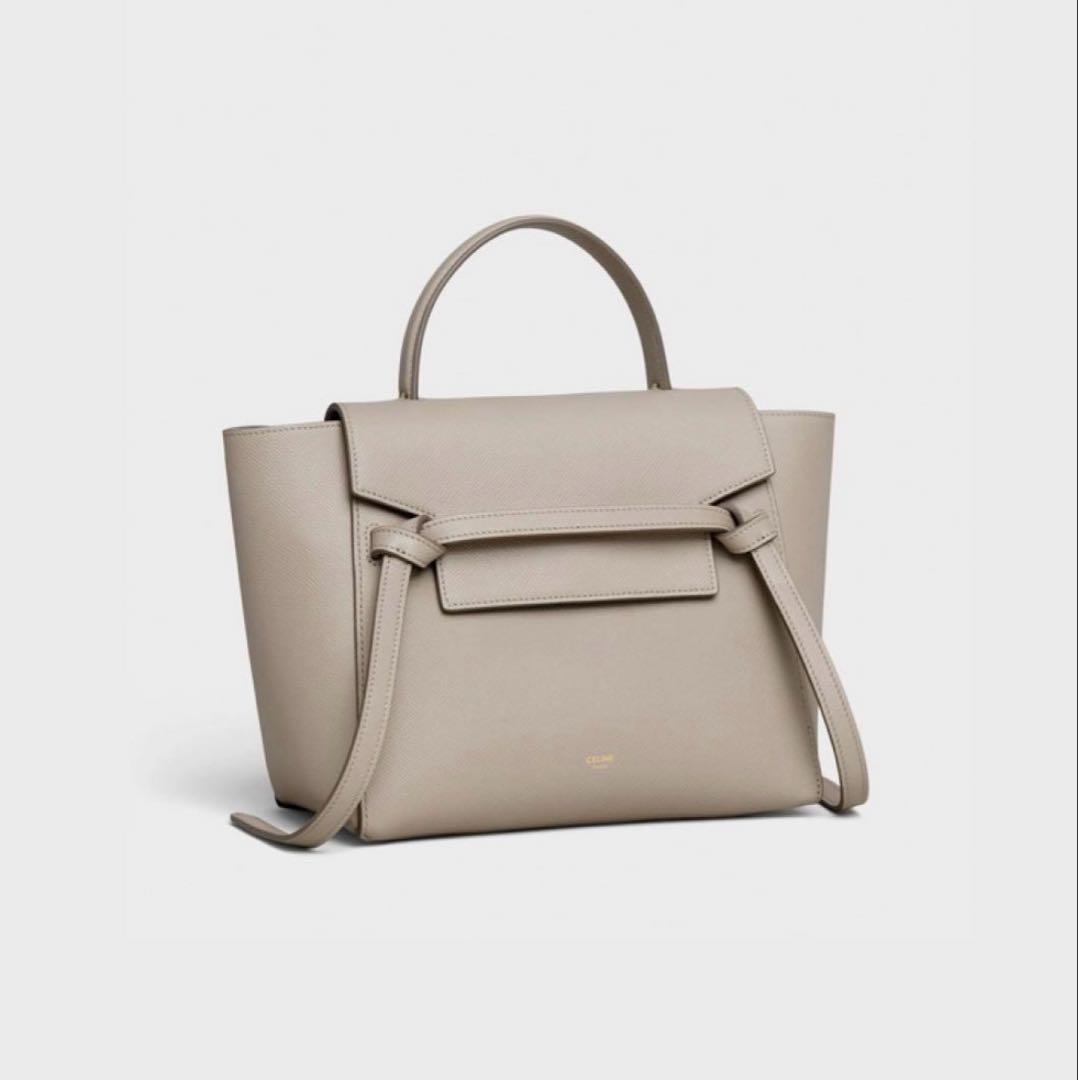 CELINE セリーヌ ベルトバッグ ナノ ライトトープ