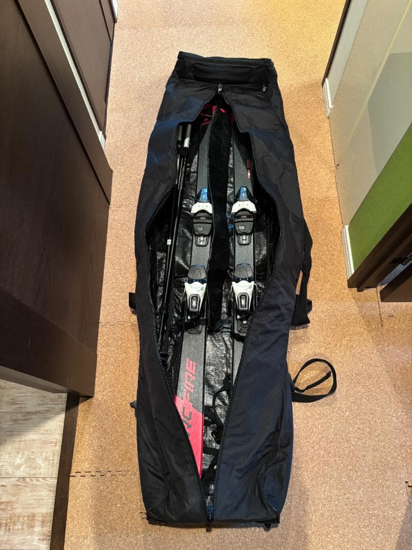 スキー板 フィッシャー155cm ストック 110cm スキーケース セット