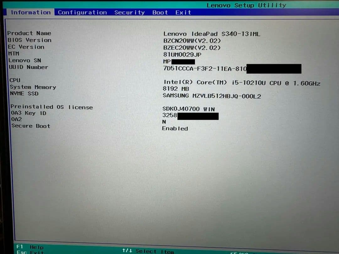 【未使用品】Lenovo ideapad S340-13IML