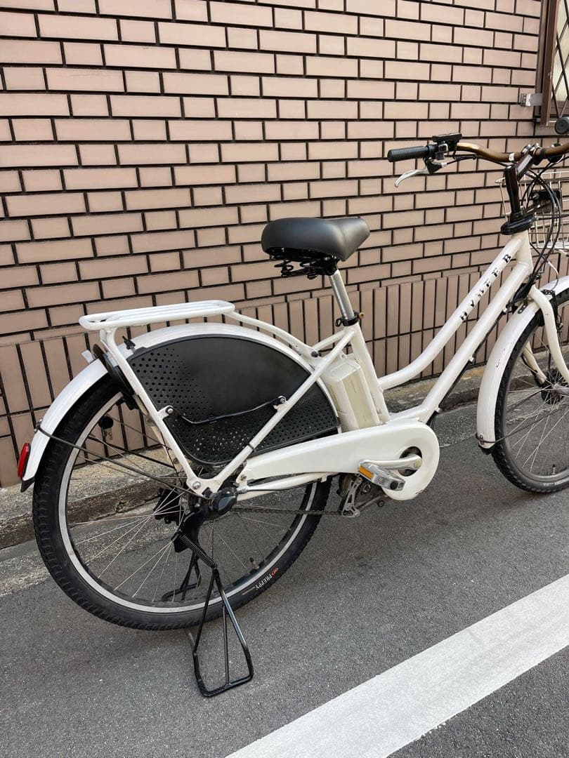 新品ハンドルブリヂストン8.7Ah電動アシスト自転車 ホワイト 26ABTR62