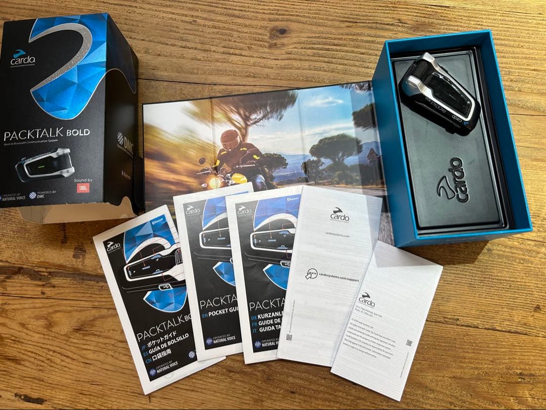 Cardo Packtalk Bold 45ｍｍ JBLスピーカーにアップデート