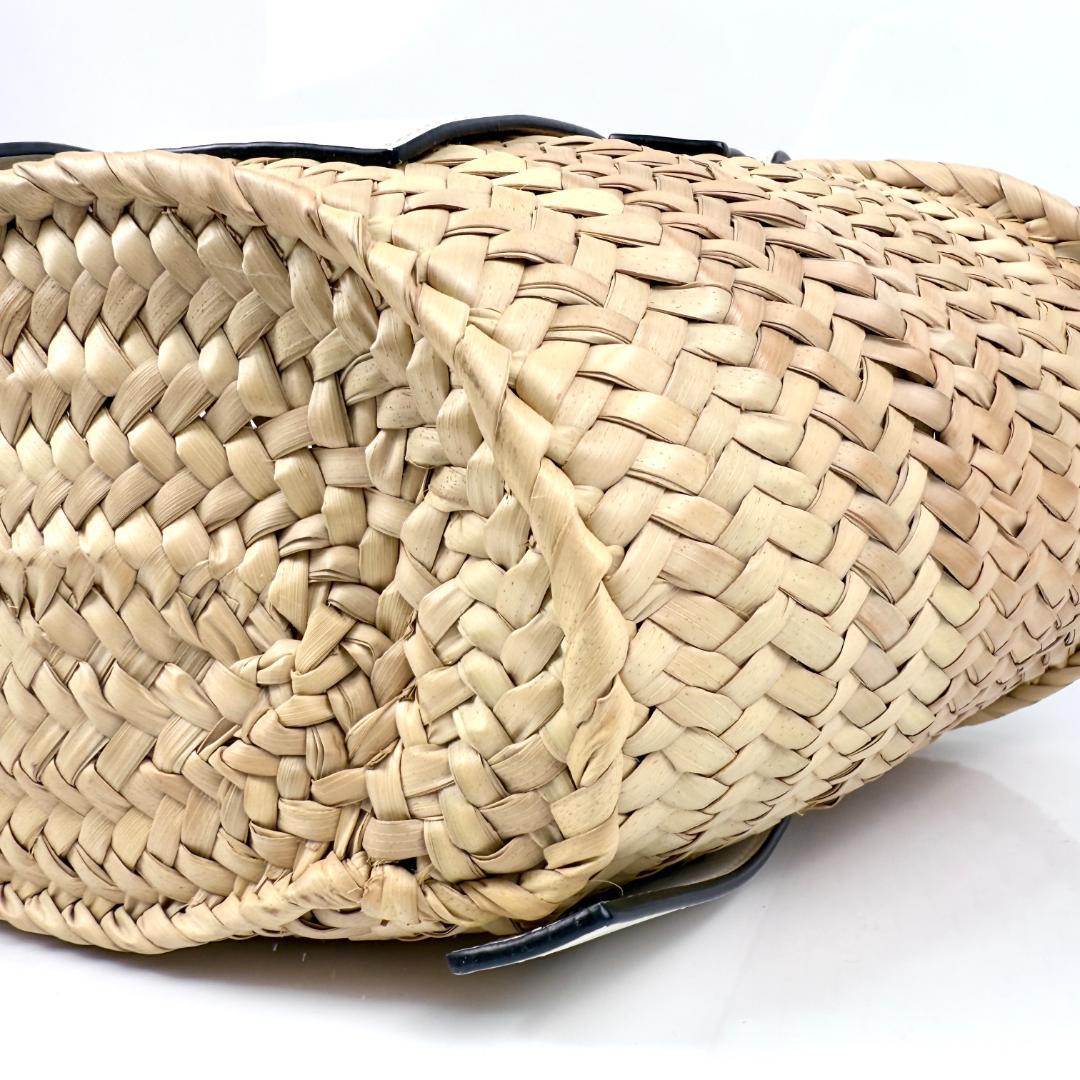 美品 LOEWE ロエベ カゴバッグ 白 ホワイト スモール バスケットバッグ