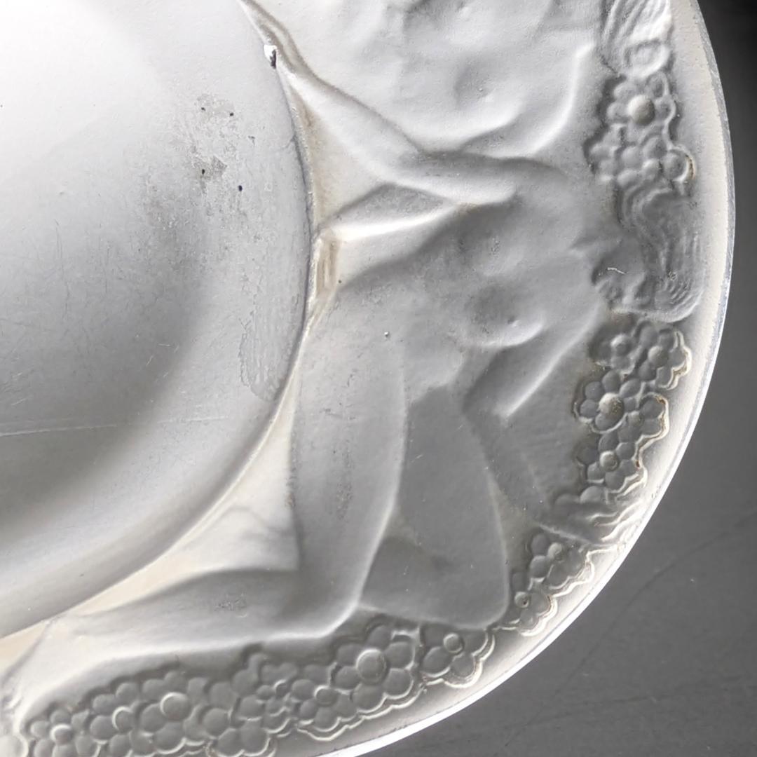 ルネ・ラリック初期作 Médicis 1924 葡萄と裸婦文 フロスト加工お買得