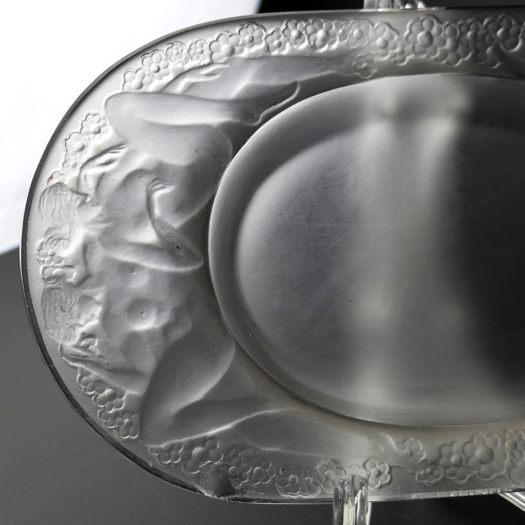 ルネ・ラリック初期作 Médicis 1924 葡萄と裸婦文 フロスト加工お買得