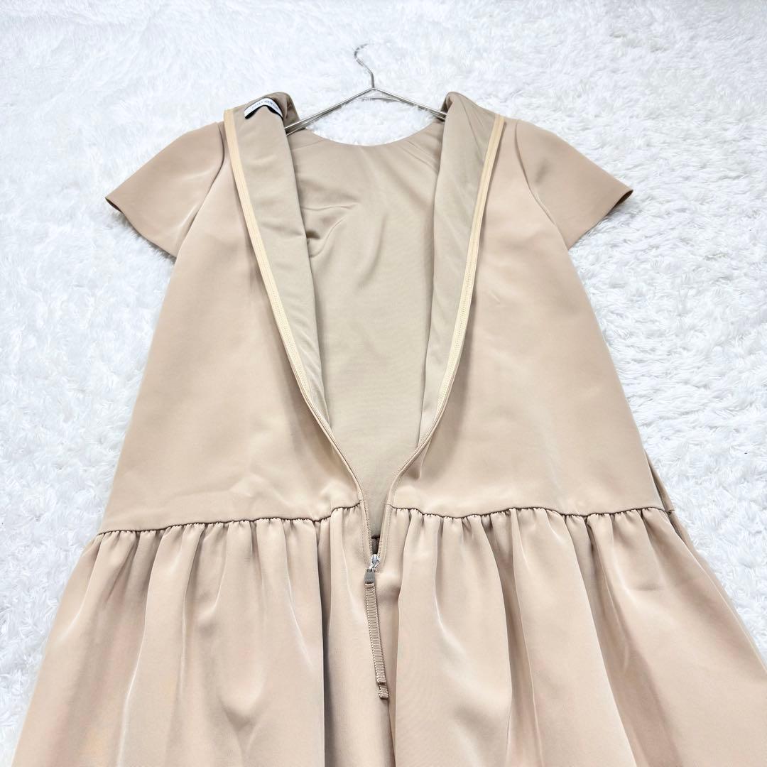 美品✨ フォクシー マットストレッチグログラン ローウエスト ワンピース 38