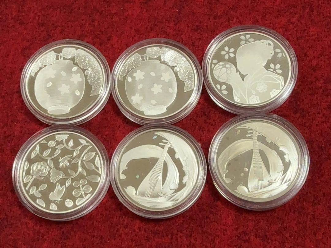 桜の通り抜け プルーフ貨幣セット内の銀メダル 24枚セット スターリングシルバー