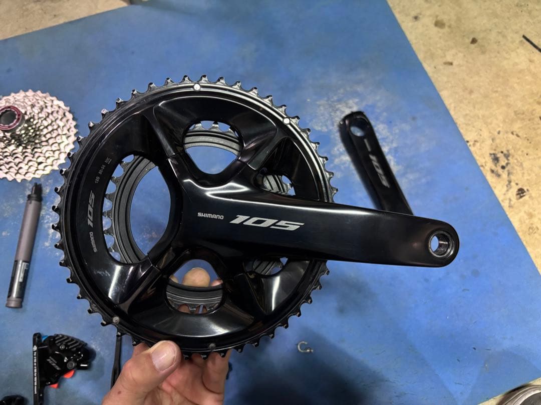 シマノ 105 Di2 12速 油圧ディスク グループセット 中古 作動確認済み