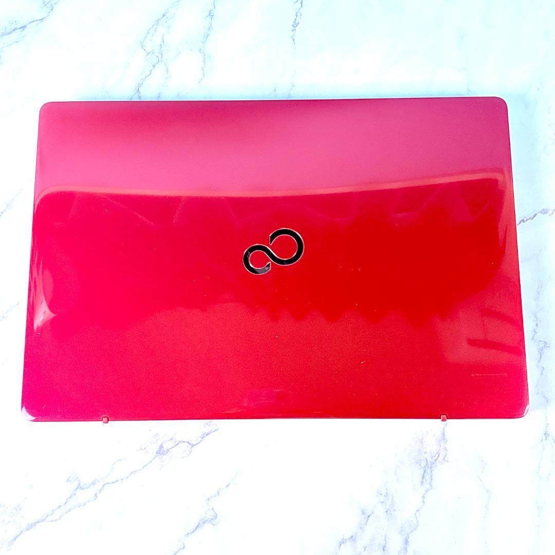 美品レッド！Corei7・メモリ12GB・SSD・ブルーレイ・ノートパソコン