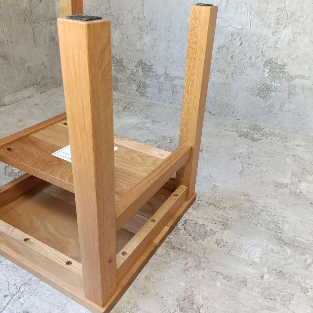 廃盤品　無印良品 オーク無垢材 サイドテーブル ベンチ