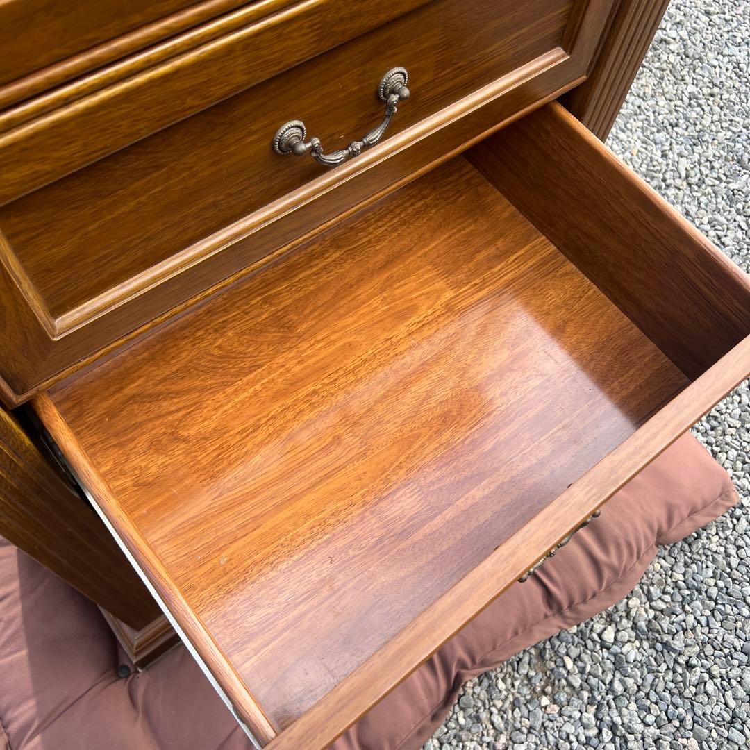 アンティーク調 木製チェスト 5段引き出し 収納家具 アメリカ 英国クラシック