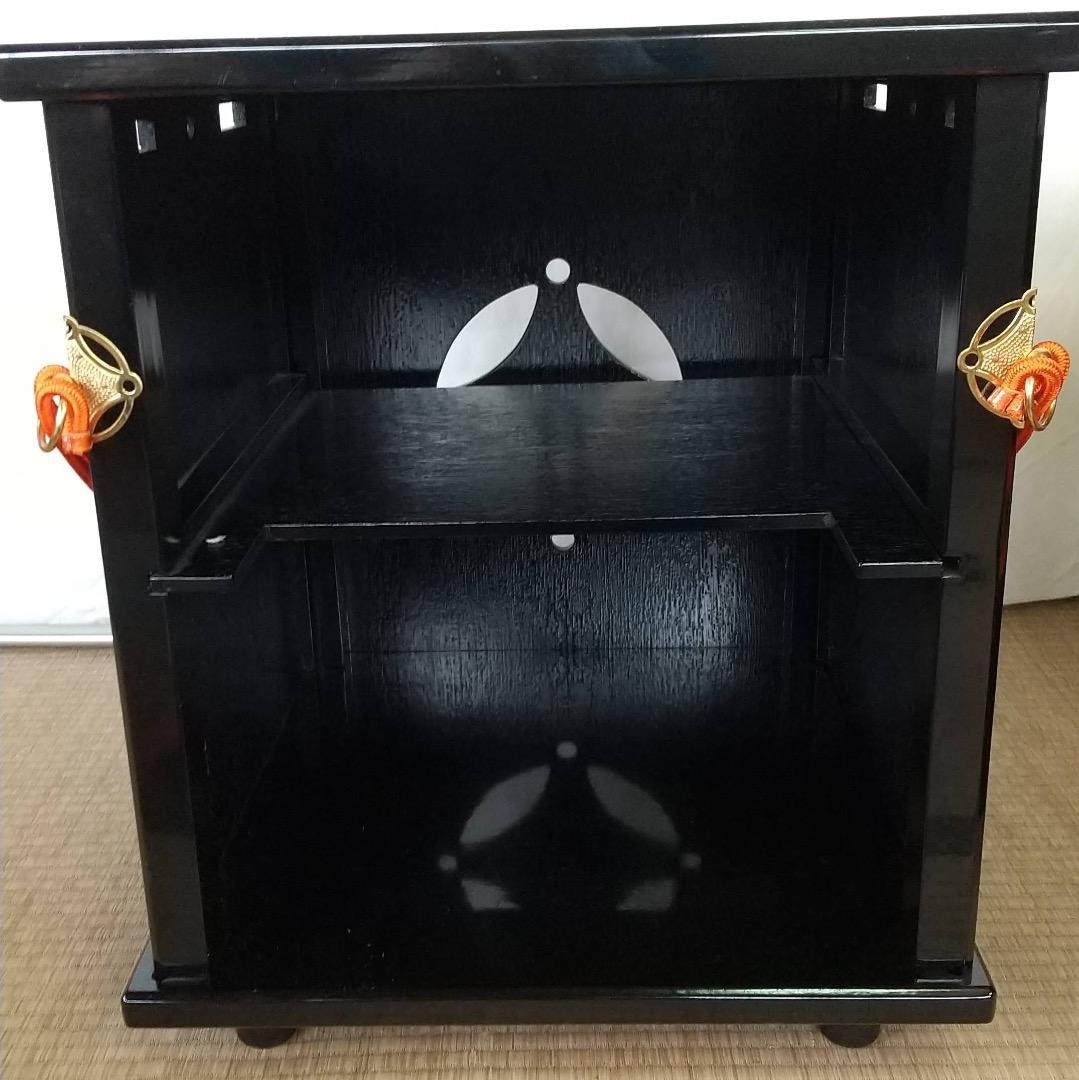 茶道具 御園棚 立礼棚 裏千家 淡々斎好写 丸炉 電熱器 畳み椅子×2脚