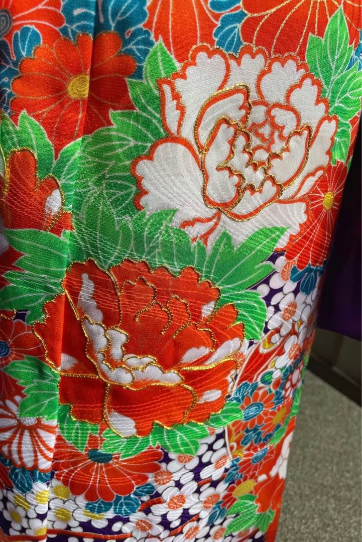 七五三、日本舞踊、7歳紫お着物