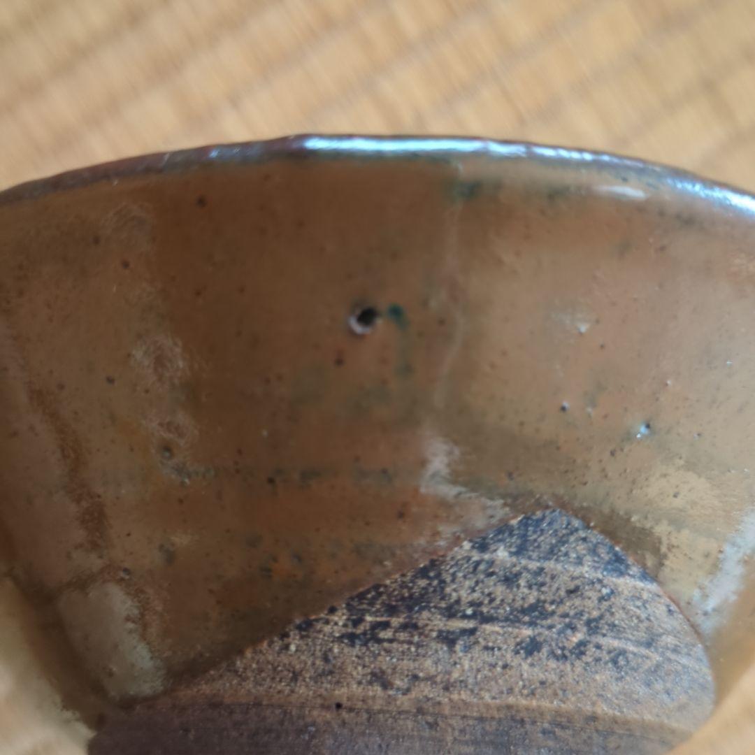 柿茶碗 木箱付き　茶道具　古美術　骨董　中国　磁州窯