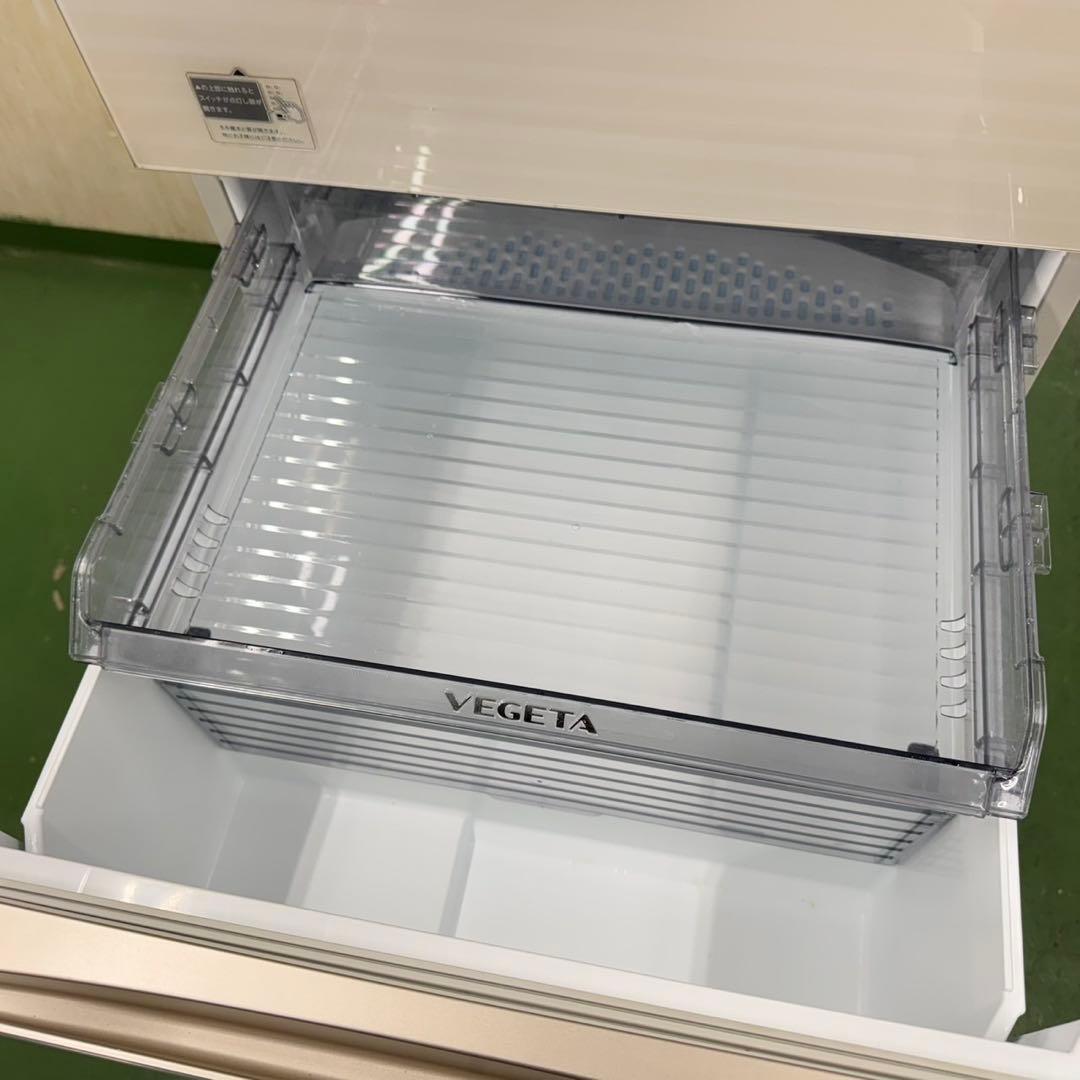 655 ガラストップ　鏡面　ホワイト　5ドア　大型冷蔵庫　400L〜500L