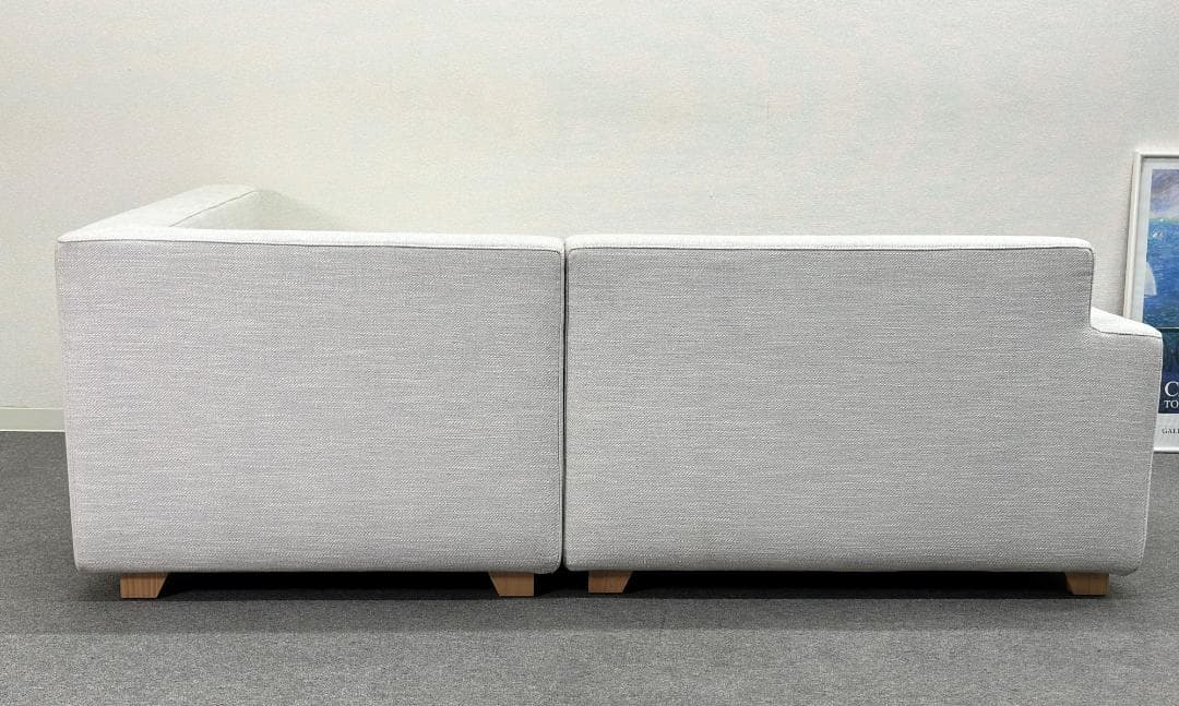 HUKLA/フクラ■REGATO　コーナーソファ　2人掛け　カウチ　ライトグレー