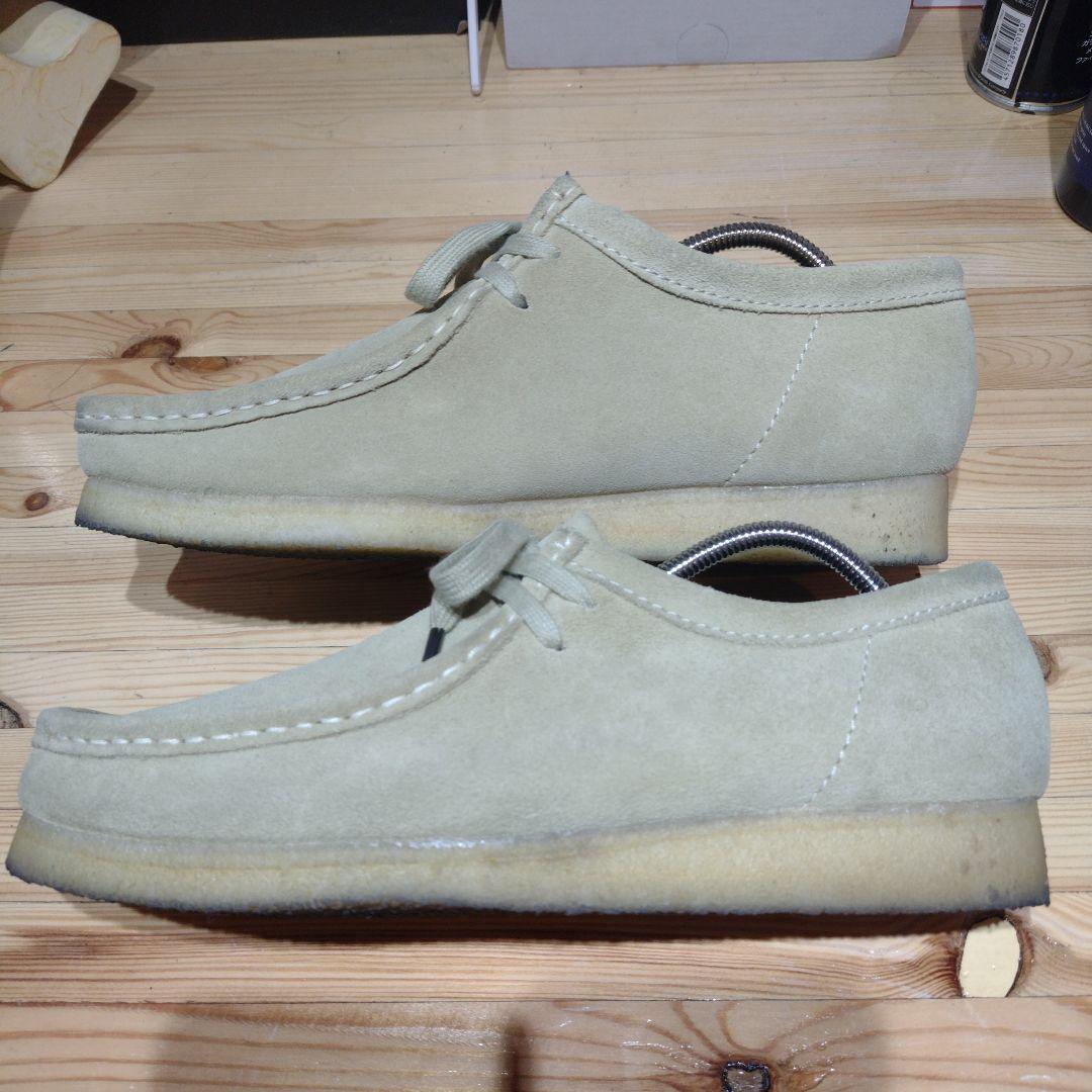 クラークスオリジナルス ワラビー スエード ベージュ 25.5センチ