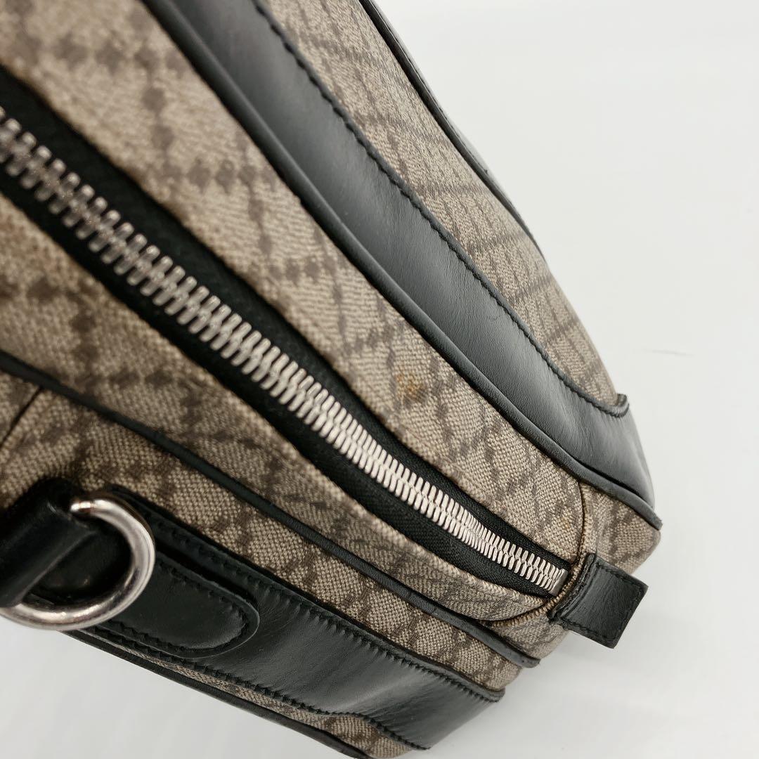 【GUCCI】2wayビジネスバッグ　ディアマンテ　PVC ブラウン