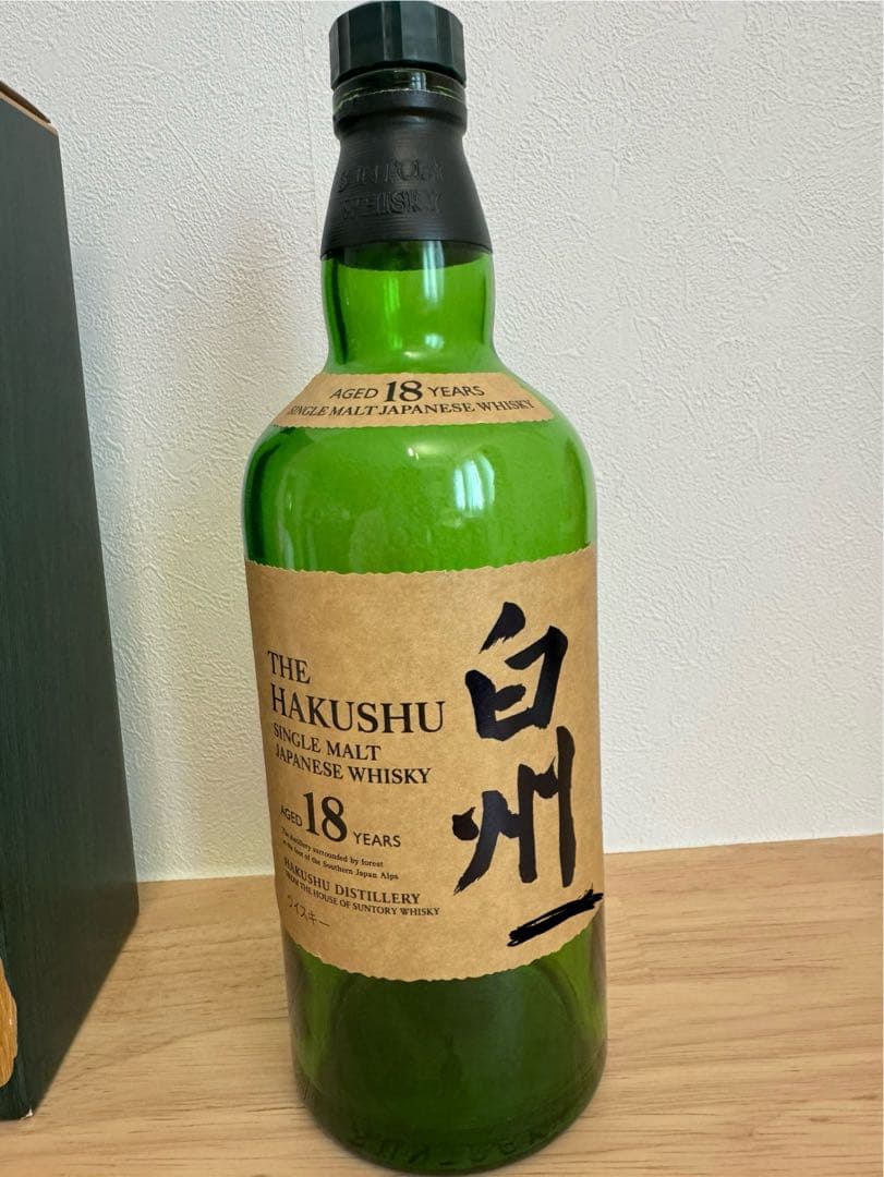 サントリー 白州 18年 シングルモルトウイスキー 700ml 空瓶and空箱