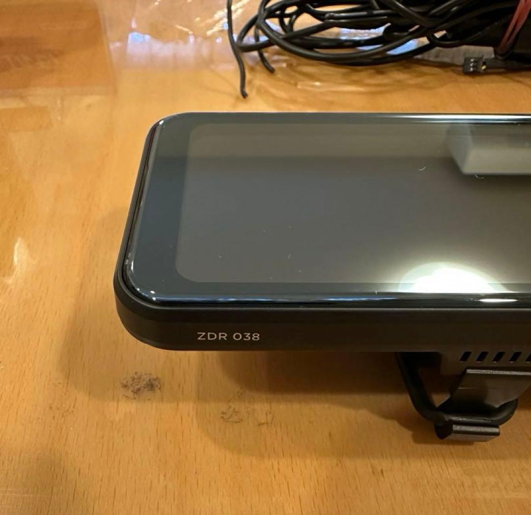 【美品】【ミラー型】ドライブレコーダー ZDR 038 カメラ2台付き