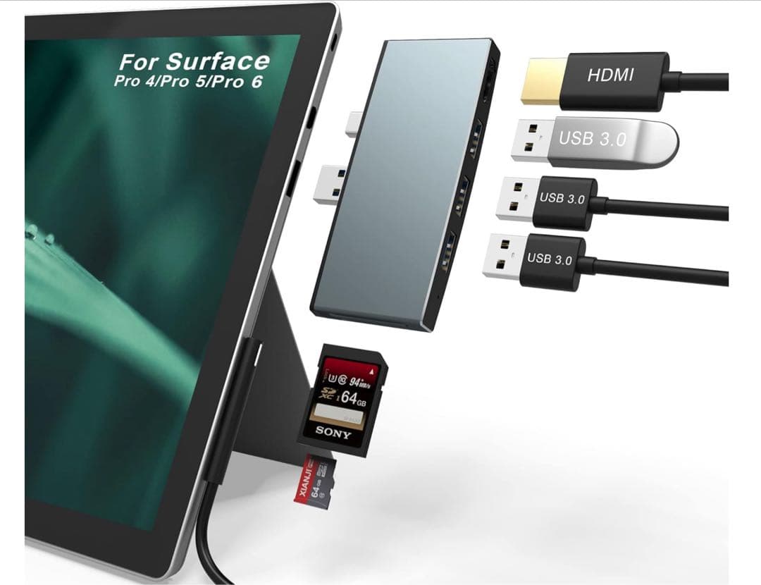 Surface Pro 6 8GB 256GB 周辺機器セット 純正ドック付き