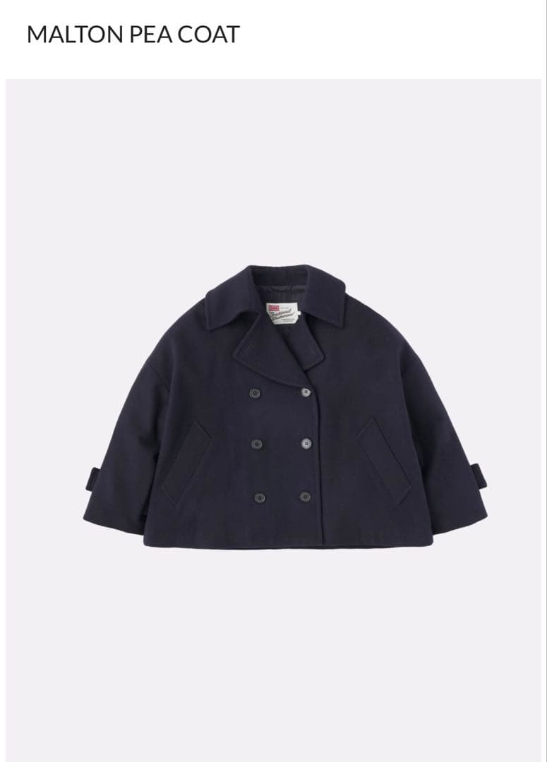 Malton Pea Coat ネイビー 32サイズ