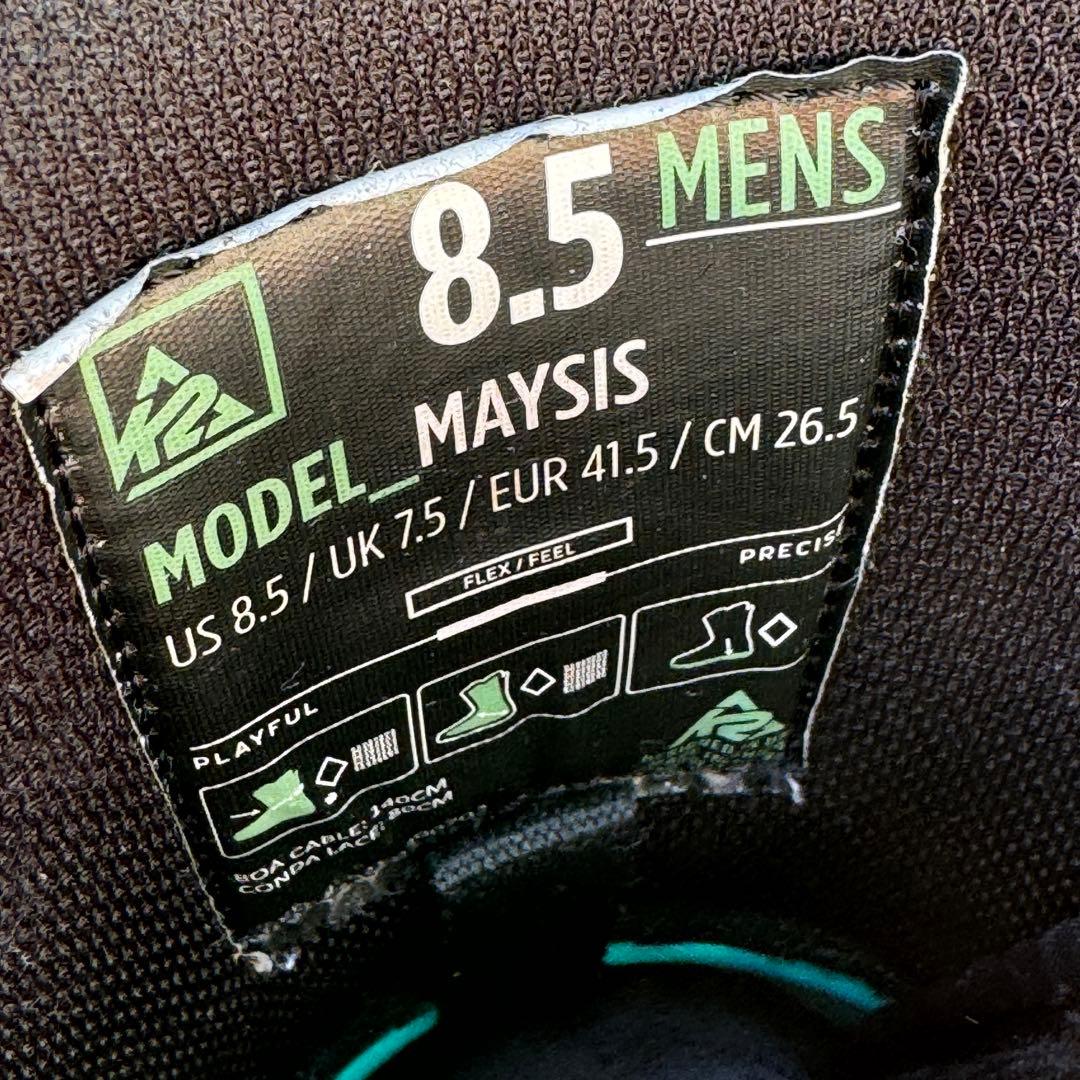 K2 MAYSIS ダブルBOA スノボブーツ 26.5cm