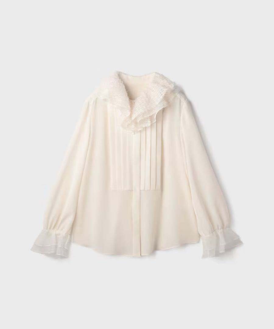 【ほぼ新品】グレースコンチネンタル　グレースクラス　フェザーチュールブラウス