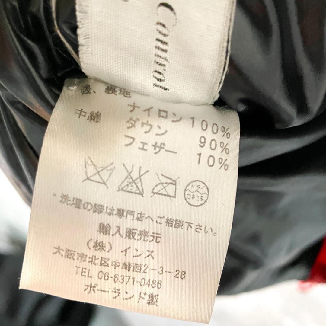 Laplaud　ダウンジャケット　長袖　ブラック　ロゴ　フーディー　フェザー