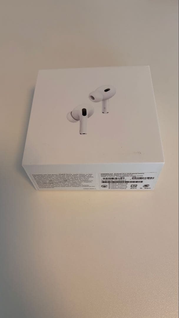 【美品】AirPods Pro2 本体 ホワイト バッテリー良好