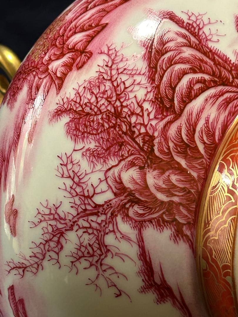 清代　乾隆年製　花器　時代物　中国美術