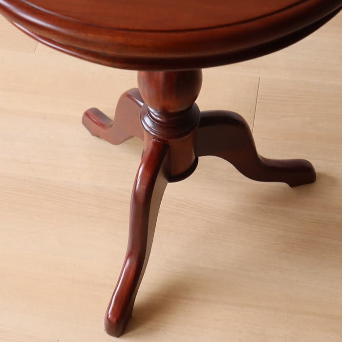 ヴィンテージ サイドテーブル 丸 レトロ 古家具 マホガニー カフェ 喫茶