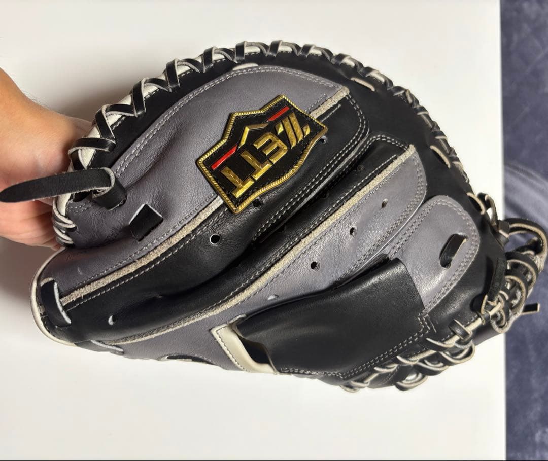 【ZETT 】プロステイタス軟式用キャッチャーミット/オーダー /グレーブラック