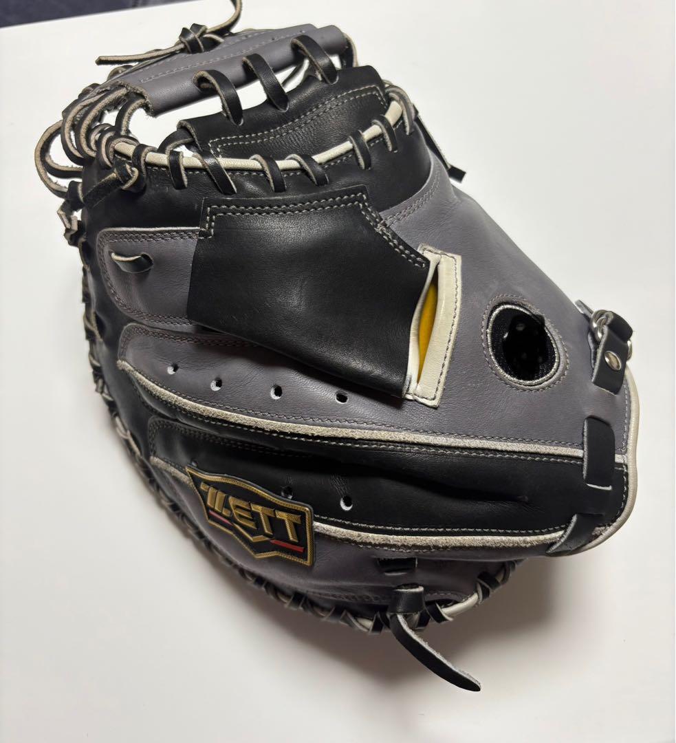 【ZETT 】プロステイタス軟式用キャッチャーミット/オーダー /グレーブラック