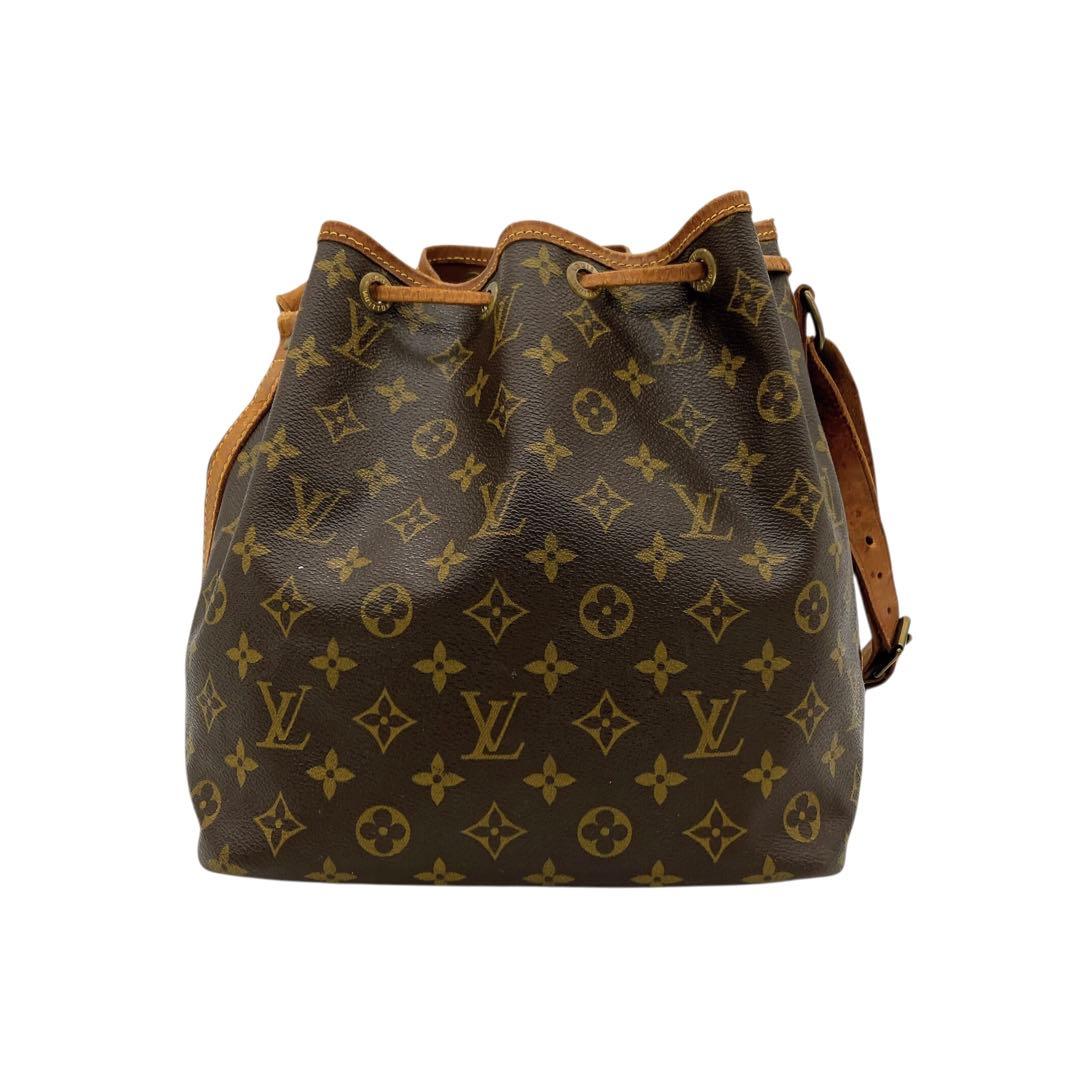 【LOUIS VUITTON】プチノエ　モノグラム　セミショルダーバッグ　巾着型