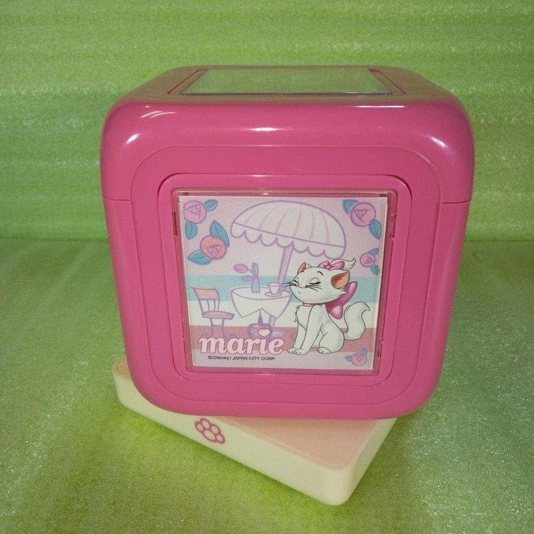 Disney　marie　マリーちゃん　テーブルクロック　置時計　オルゴール