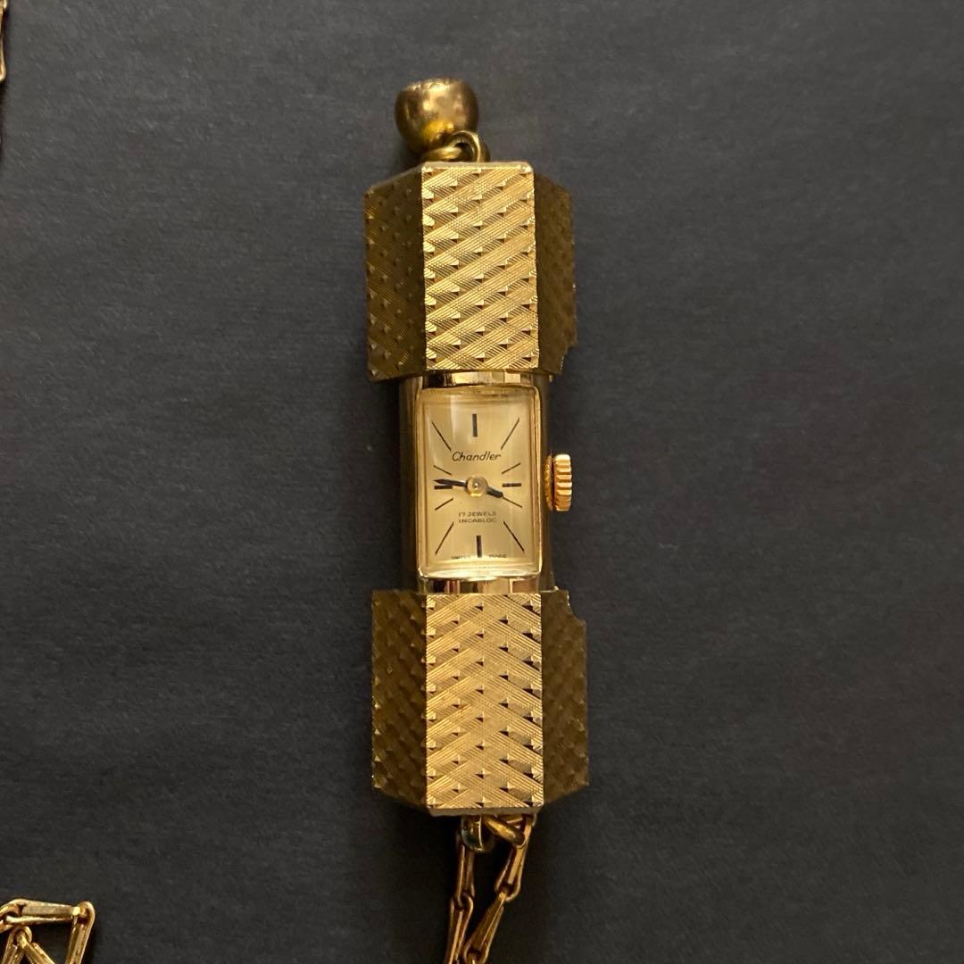 N3203 Chandler チャンドラー ペンダント ネックレス 手巻き時計