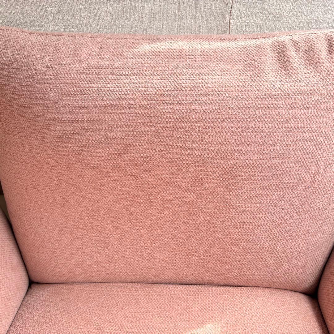 申年生まれ無印良品 リクライニングフロアソファ ピンク 幅88×奥行78×