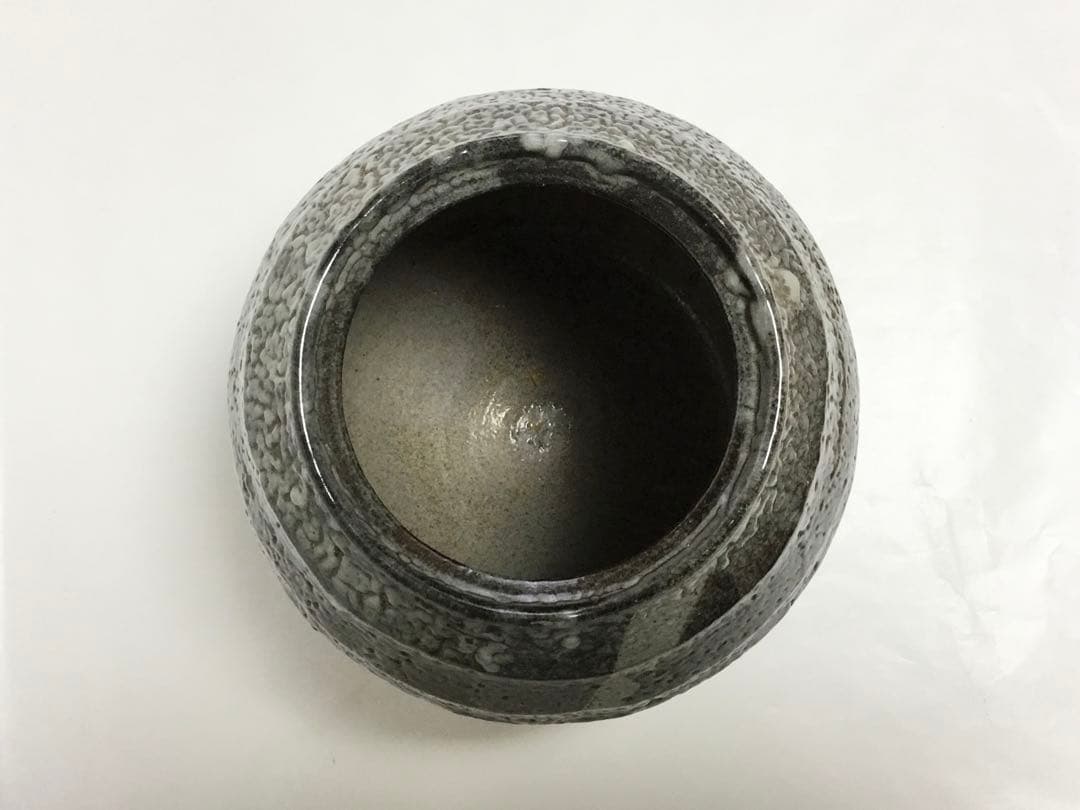 茶道具 古物品 水指 唐津 捻貫 島谷啓介 木箱入